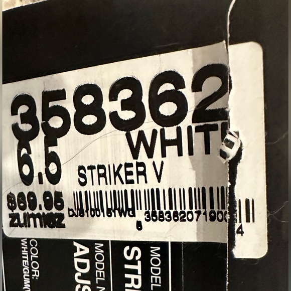 DC Shoes Women’s Striker V White Leather Sneakers Size 6.5 - Picture 5 of 9